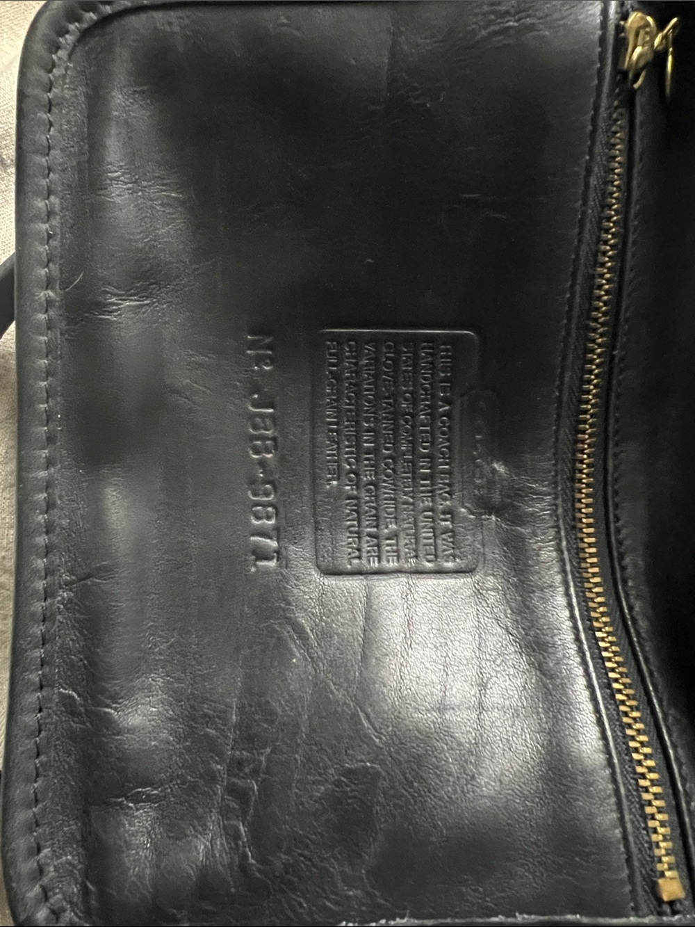 Vintage Coach BEAUMONT 9871 Black Leather Handbag - Picture 5 of 6